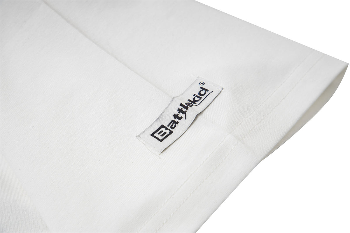 Flower Embroidery Handwritten Letter Short Sleeve T-Shirt WN26921