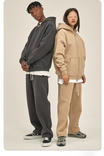 Oversize Heavyweight Zipper Hoodie & Heavyweight Sweatpants Setup WN6640