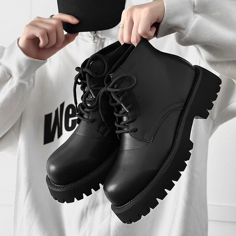 Chunky Lug Sole Platform Lace-Up Boots WN24551