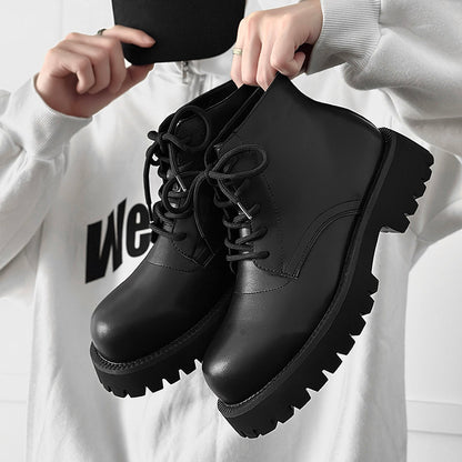 Chunky Lug Sole Platform Lace-Up Boots WN24551