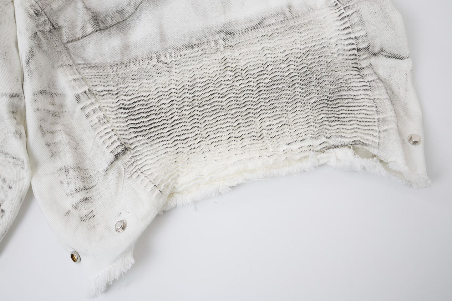 Damage Baggy Half Denim Jeans WN25584
