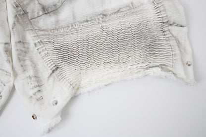 Damage Baggy Half Denim Jeans WN25584
