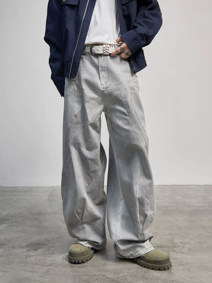 3D Cut Deconstruction Cargo Pants WN21190