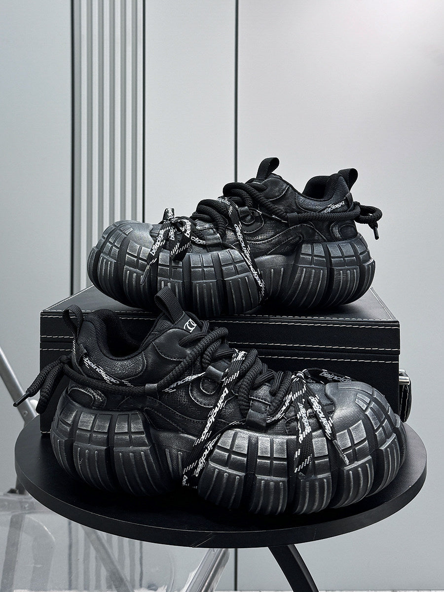 Tire-Sole Platform Lace-Up Sneakers WN24802