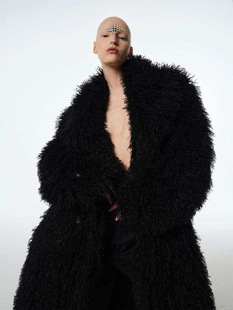 Heavy Fake Fur Oversize Coat WN21321