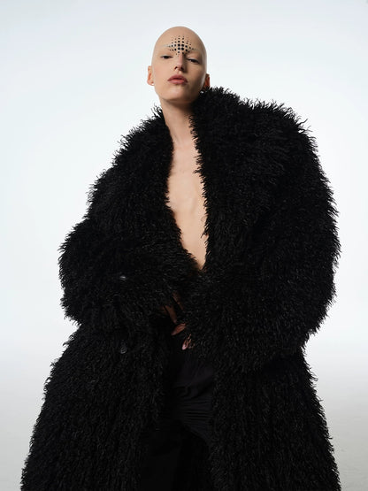 Heavy Fake Fur Oversize Coat WN21321