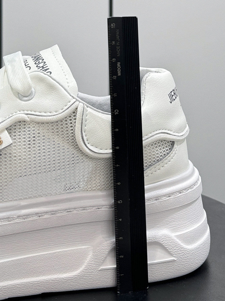 Chunky Platform Mesh Lace-Up Sneakers WN24848
