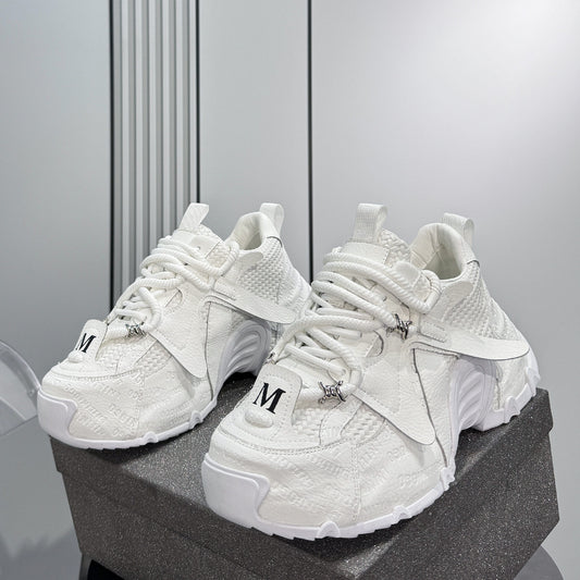 Embroidery Panel Chunky Sole Sneakers WN24574