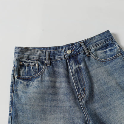 Washed Flare Denim Jeans WN26032