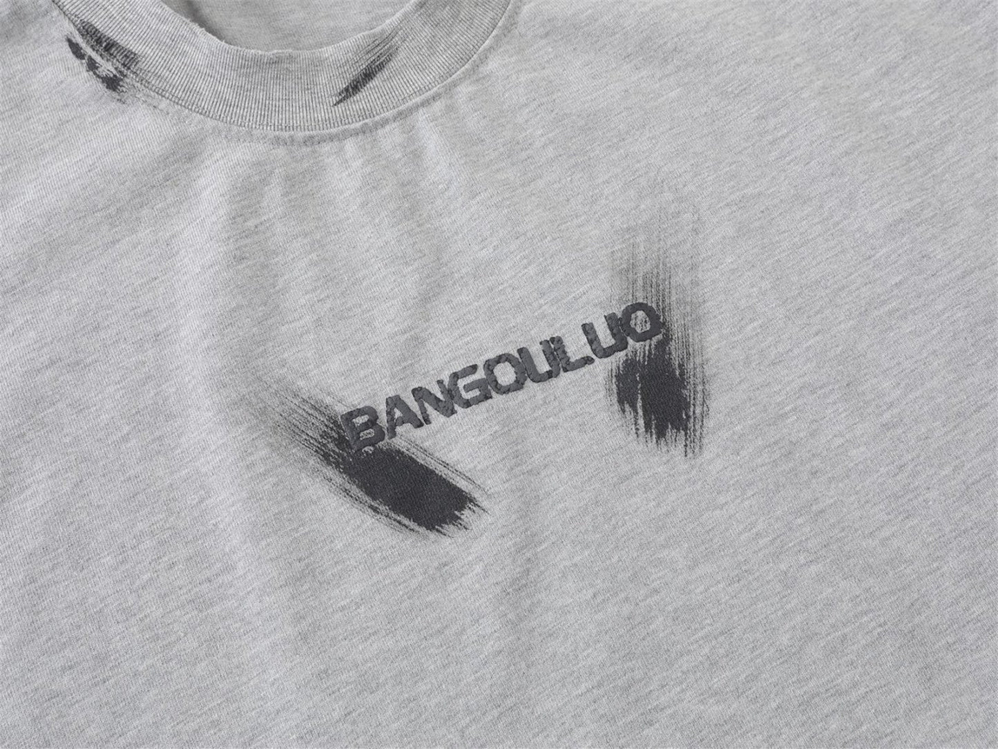 Paint Letter Short Sleeve T-Shirt WN26752
