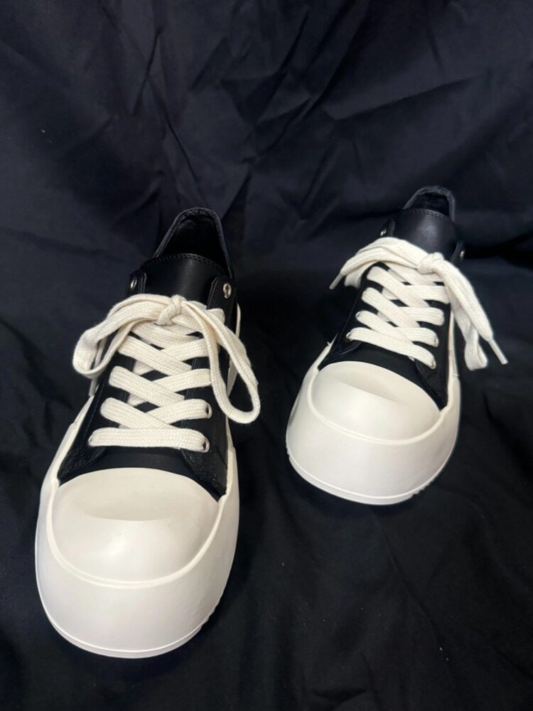Chunky Shell Toe Platform Lace-Up Sneakers WN24543