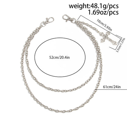 Cross Decor Pants Chain WN21079