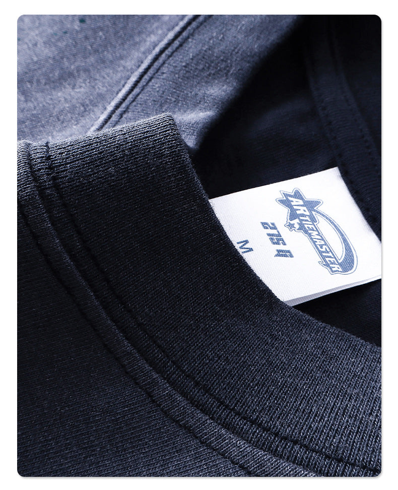 Ink Splash Spray Dye Washed Short Sleeve T-Shirt WN16275