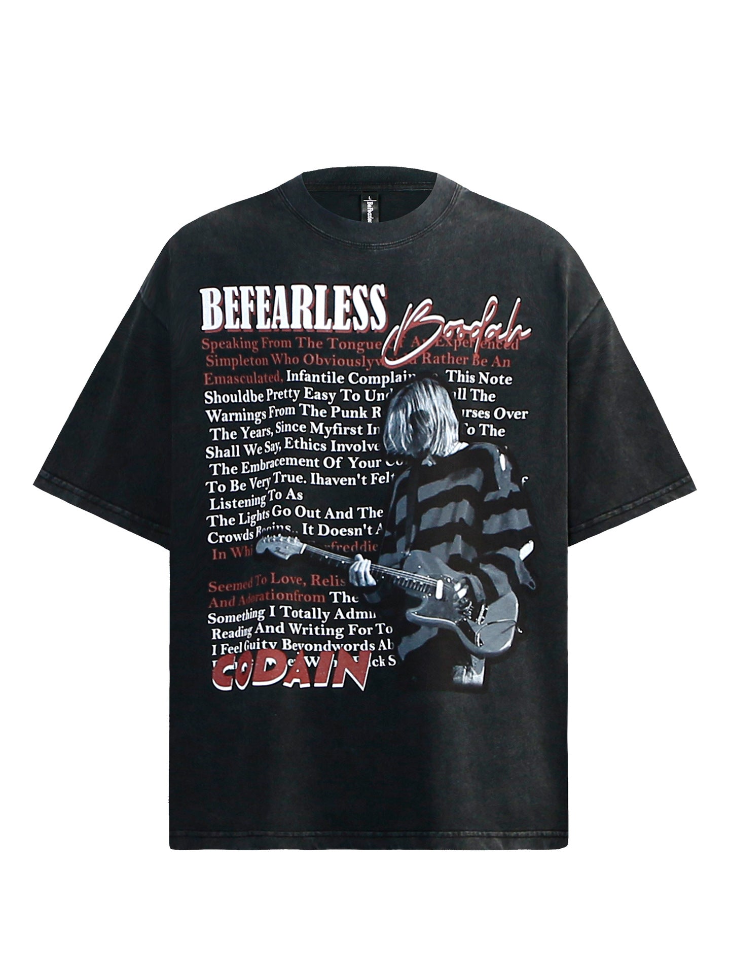 Washed Portrait Graphic Short Sleeve T-Shirt WN26270