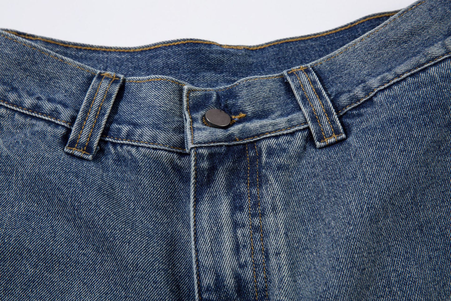 Washed Split-Design Denim Jeans WN13119