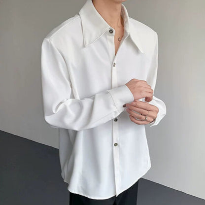 Plain Design Long Sleeve Shirt WN19282