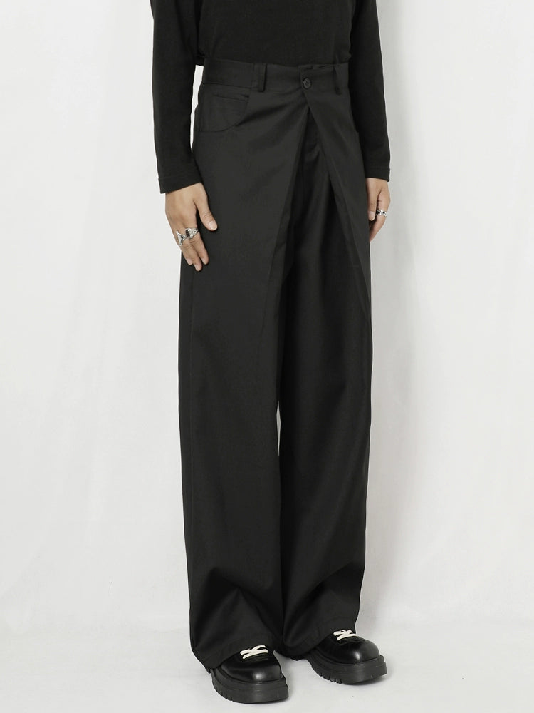 Pleats Straight Trousers WN20140