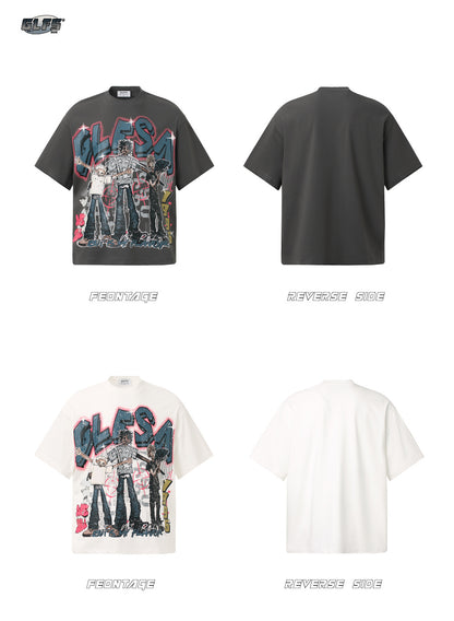 Graffiti Art Design Short Sleeve T-Shirt WN26444
