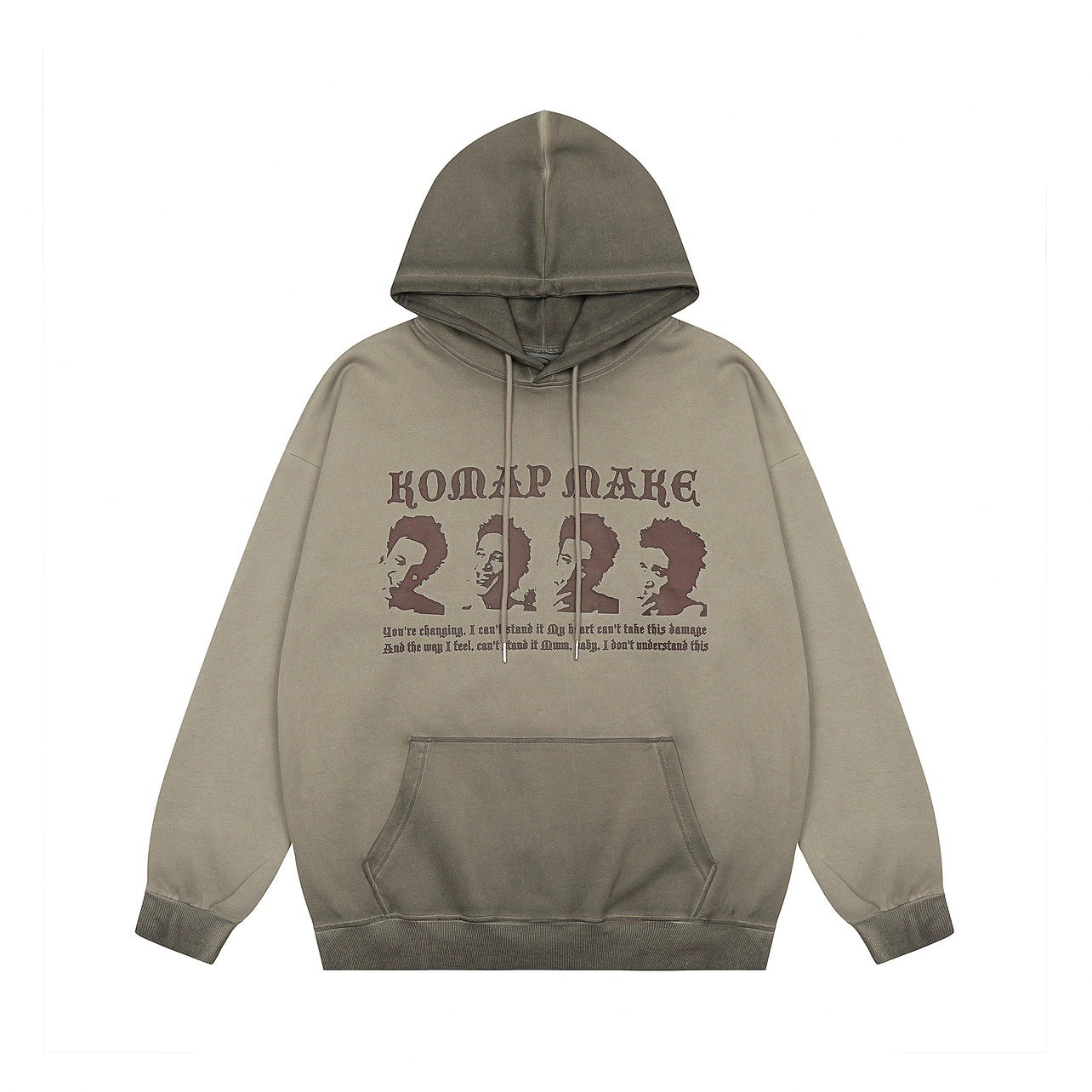 Hip-Hop Print Pullover Hoodie WN8351