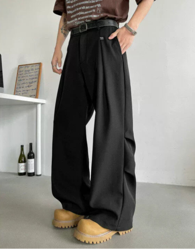 Curved Blade Flare Trousers WN19310