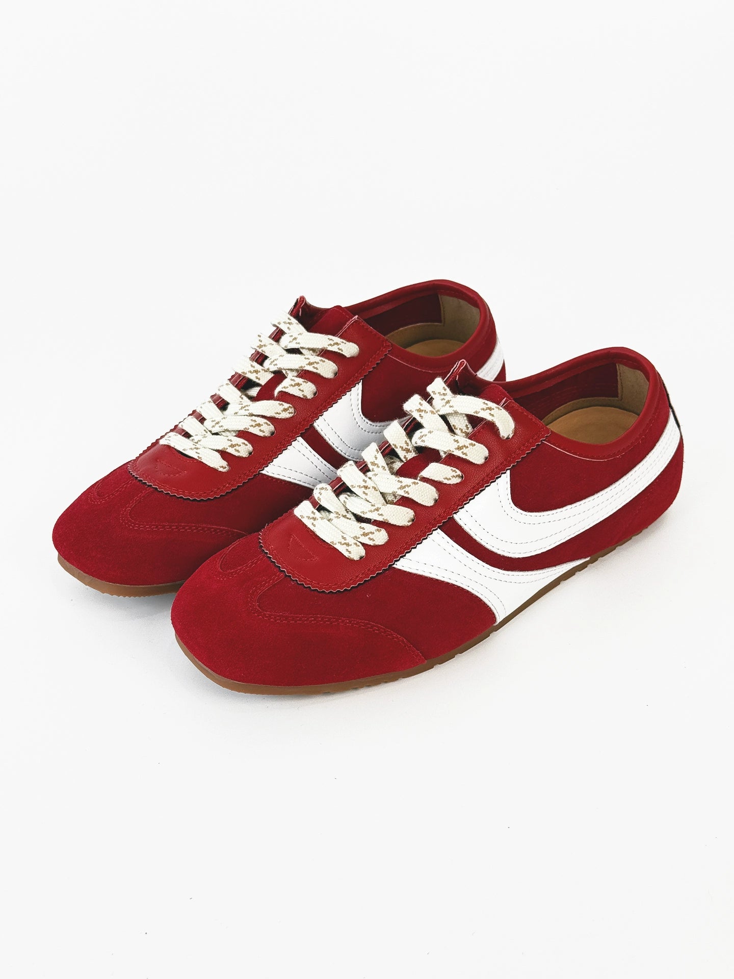 Suede Material Design Derby Sneakers WN19178