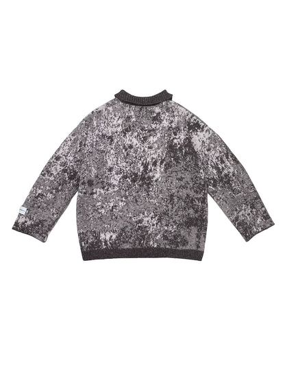 Wool Blend Jacquard Knit Cardigan WN18883