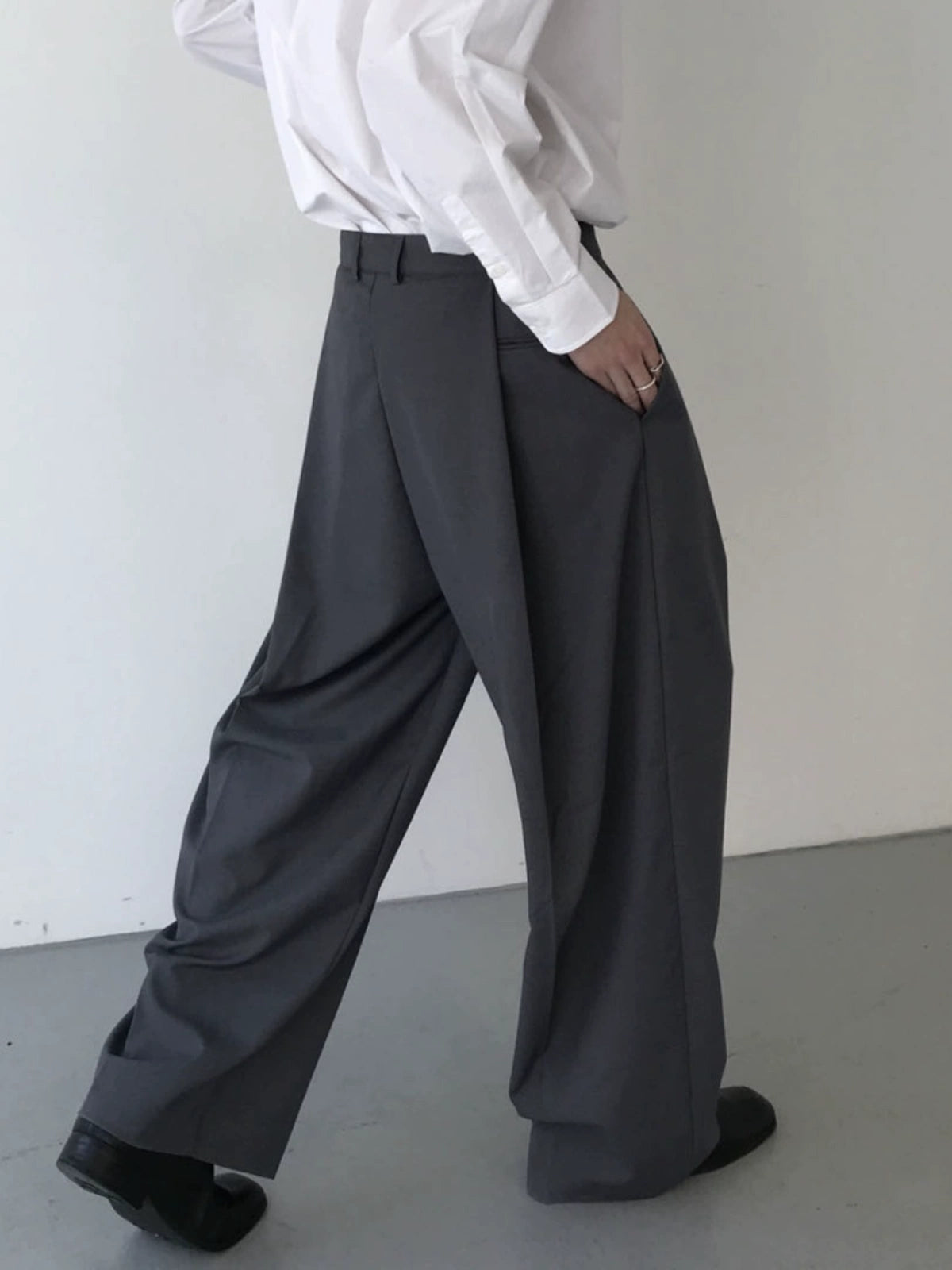 Plain Straight Trousers WN21667