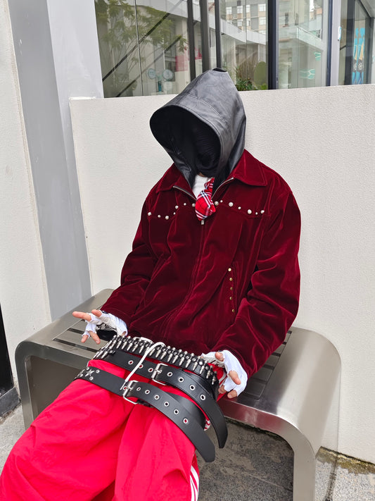 Velvet Pearl Lapel Jacket WN24030