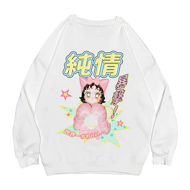 Illustration Print Long Sleeve T-Shirt WN22268