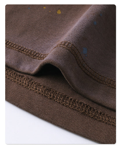 Colorful Ink Splash Short Sleeve T-shirt & Short Pants Setup WN16280