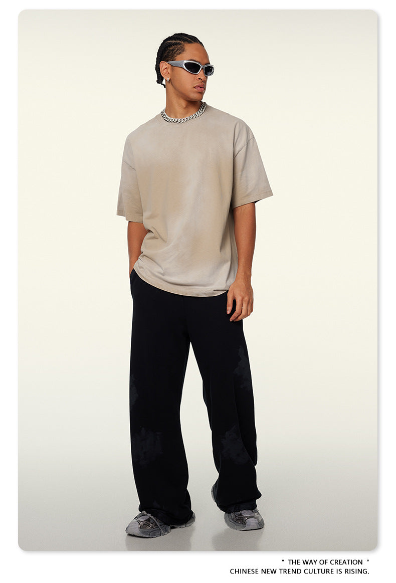 Washed Oversize Short-sleeve T-shirt WN6443