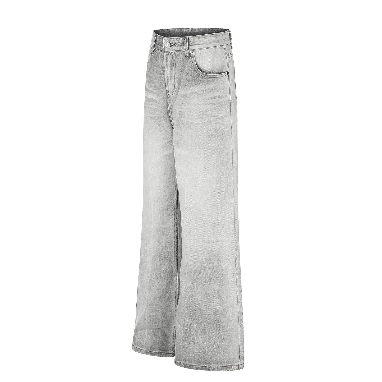 Washed Whiskers Flare Denim Jeans WN25832
