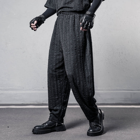 Texture Draped Harem Pants WN22541