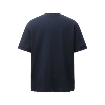 Washed Damage Paint Splatter Short Sleeve T-Shirt WN25694