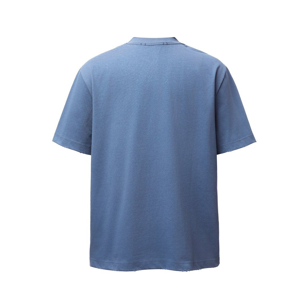 Heavyweight Washed Damage Short Sleeve T-Shirt WN25987