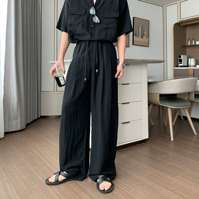 Linen Short Sleeve Shirt & Linen Pants Setup WN20422