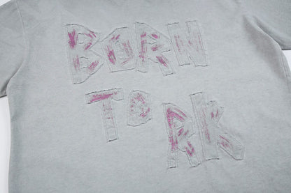 Washed Letter Graphic Short Sleeve T-Shirt WN28039