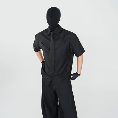 Double Collar Short Sleeve Shirt WN17452