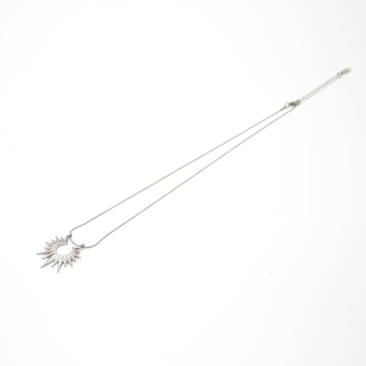 Sun & Horse Coin Pendant Layered Chain Necklace WN24897