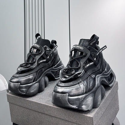 Chunky Platform High-Top Air Cushion Sneaker Boots WN24834