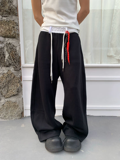 Drawstring Scimitar Wide Leg Pants WN19800