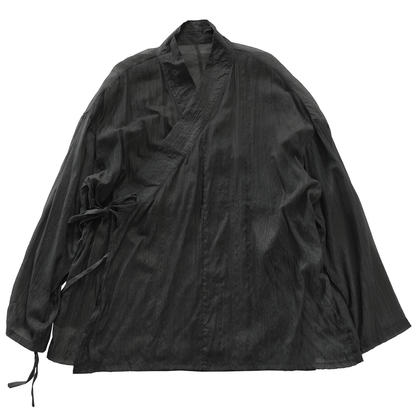 Slightly Sheer Lace-Up Shirt WN20494