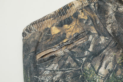 Camouflage Leaf Print Straight Pants WN11501
