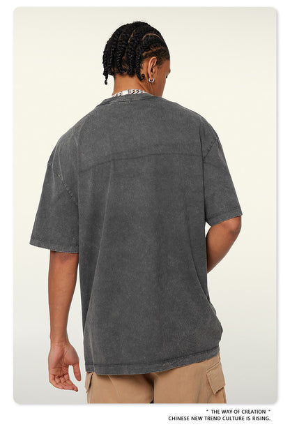 Washed Heavyweight Oversize Short Sleeve T-Shirt WN6078