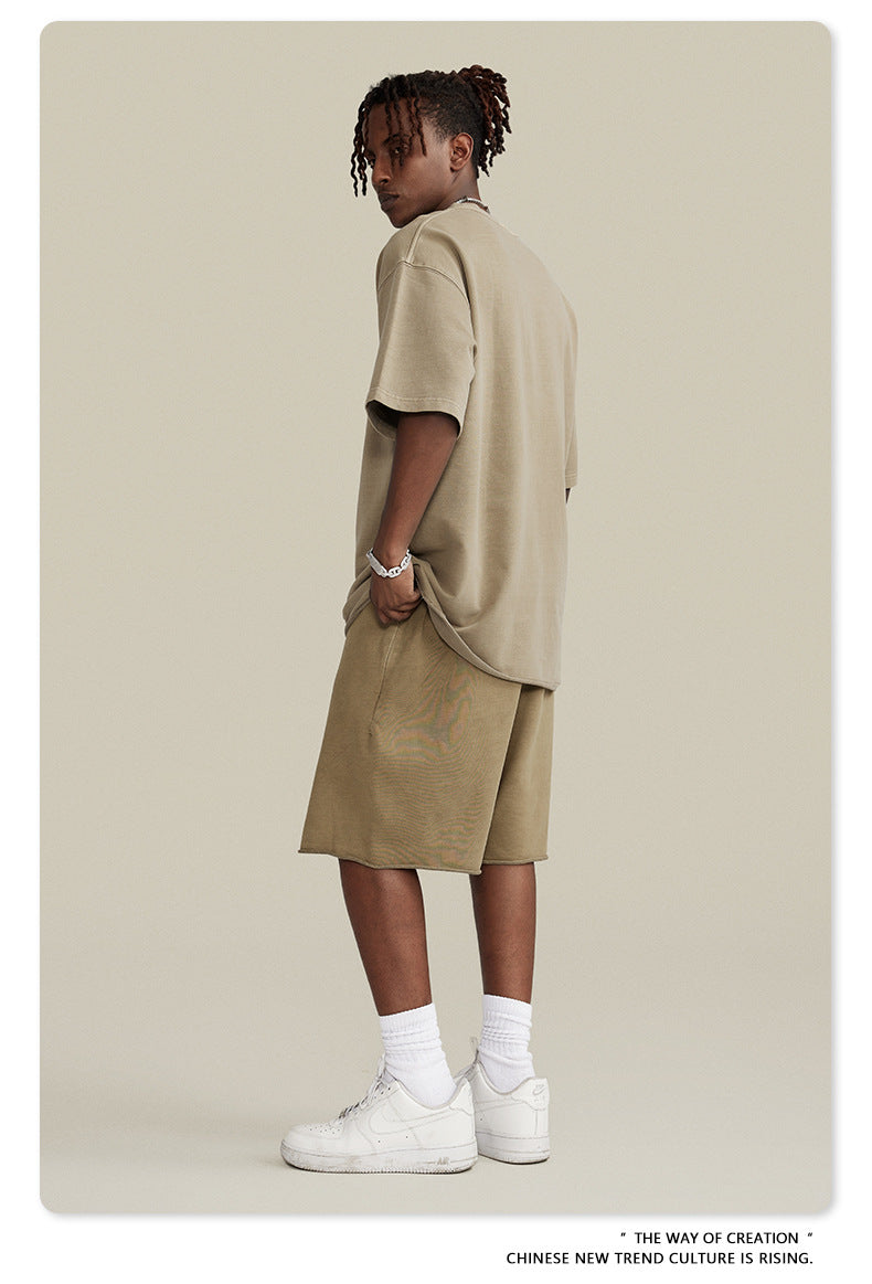 Water Washed Heavyweight Oversize Short Sleeve T-Shirt WN6077