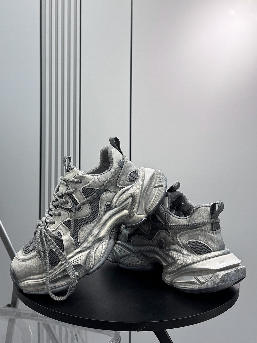 Mesh Panel Chunky Sole Sneakers WN24609