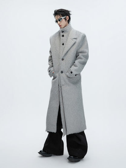 Textured Wool Long Coat WN22628