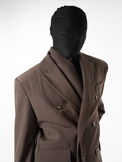 Double-Breasted Tailored Jacket & Wide Leg Trousers Setup WN23619