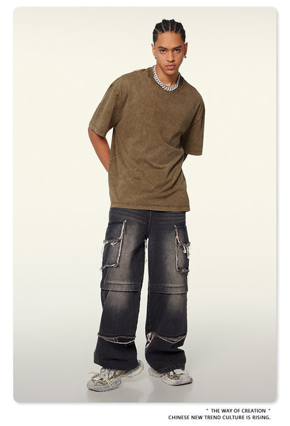 Washed Heavyweight Oversize Short Sleeve T-Shirt WN6078