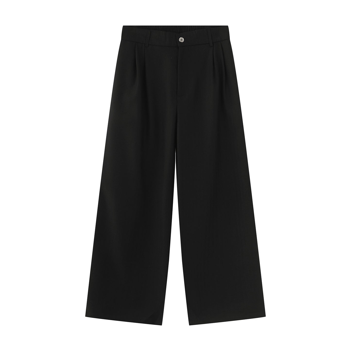 Zipper Cropped Jacket & Wide Leg Trousers Setup WN24887